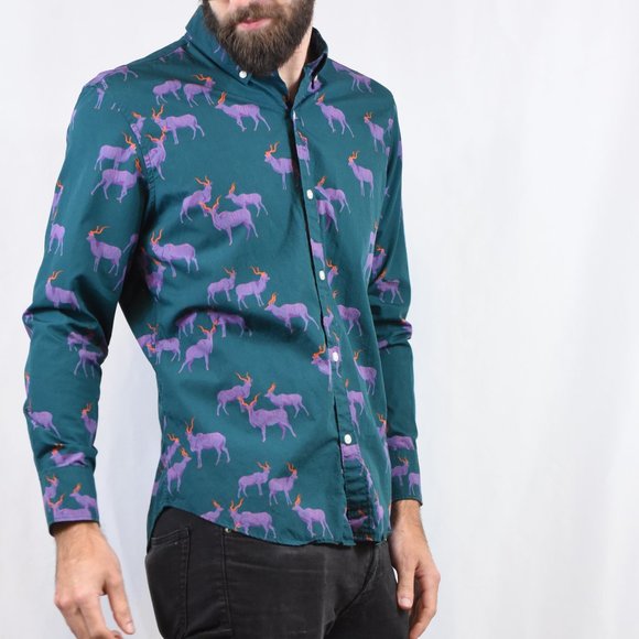 Bonobos Other - Rare Bonobos Antelope Button Down Size L Short